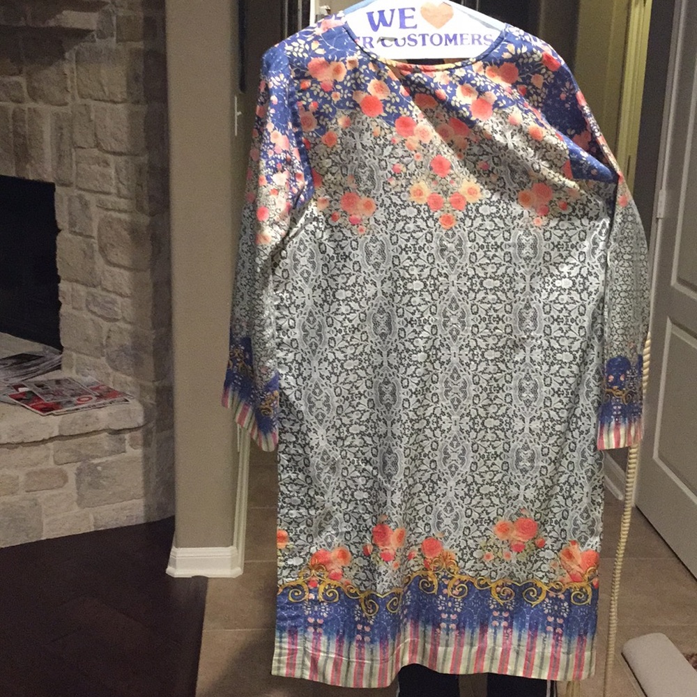 Floral kurti tunic - Picture 2 of 4